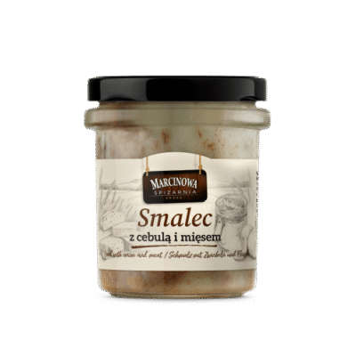 Smalec z mięsem i cebulką